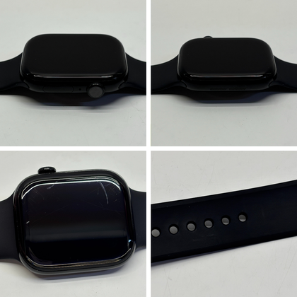 Apple Watch Series 10 46mm Aluminum Case Black Sports Band
