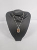 Mens Iced Tag Pendant and Chain Initial B - Warren James