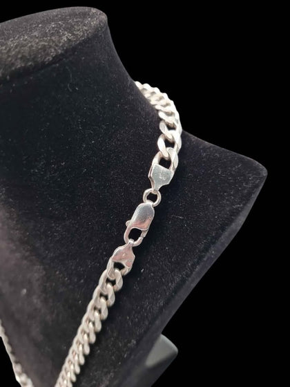 925 Sterling Silver Curb Chain Necklace - 20