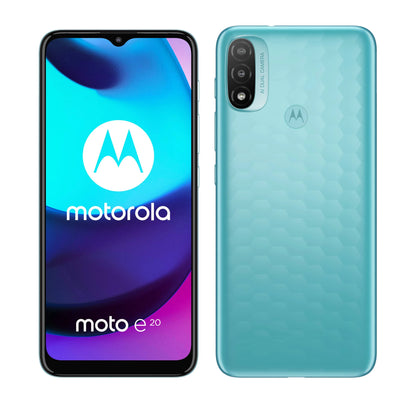 ** Sale ** Motorola Moto E20 - 64GB - Coastal Blue (Unlocked) (Dual SIM)