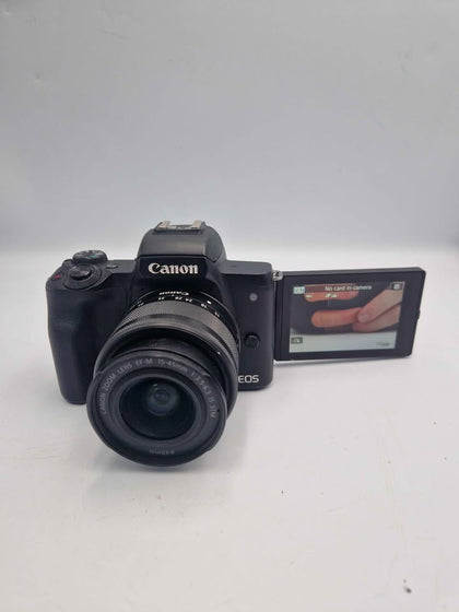 Canon EOS M50 MK1 24.1MP Mirrorless Digital Camera Kit With Canon 15-45mm IS STM Zoom Lens