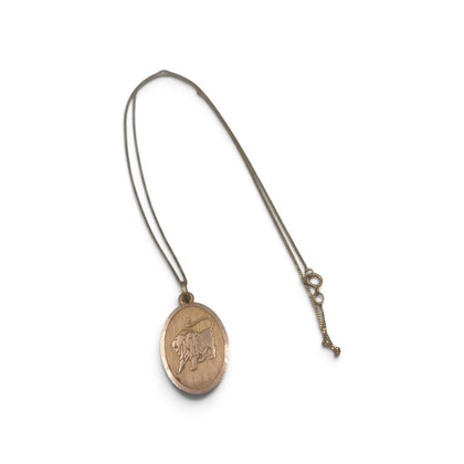 9CT Gold Necklace w/ Lion Pendant, 2.35Grams, 375 Hallmarked - 18