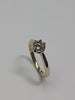 9ct Gold Diamond Floral Ring Size K