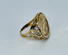 9CT Yellow Gold Ring, St George's Foil, 4.7G, Size:Q/58, Boxed