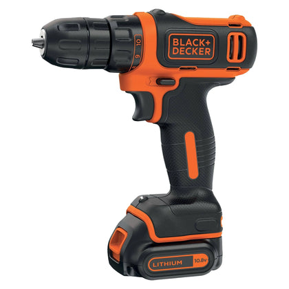 Black & Decker BDCDD12K Pistol Grip Drill Lithium-Ion (Li-Ion) 1.5Ah ,Orange (Collection Only)