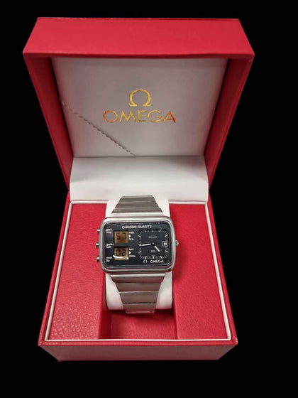 DX Omega Quartz Seamster Olympics Montreal Albatross From 1976 - Steel Bracelet - With Non-Original Box