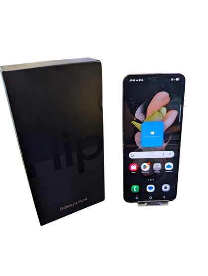 Samsung Galaxy Z Flip4 pink gold boxed