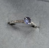 9ct Gold Solitaire Tanzanite Diamond Ring O 1/2