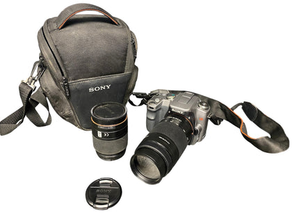 Sony Alpha A100 DSLR Camera & 2 Lenses