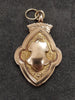 "William Hair Haseler" 1926 9ct Gold Reversible Shield Fob "Unengraved"