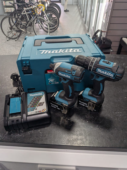 Makita DLX2131TJ Drill Kit - dhp482 + dtd152 + 2x 5ah batteries + Charger