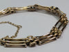 9CT YELLOW GOLD 3 BAR GATE BRACELET