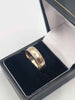 9ct Yellow Gold Victorian Patterned Wedding Band Ring - 2.90 Grams - Size U