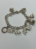 SILVER 925 CHARM BRACELET 34.3 GRAMS