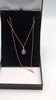 18ct Yellow Gold Thin Chain Necklace With Blue John Pendant Limited Edition - 3.90 Grams - 20" Long