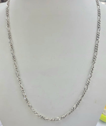 Silver Figaro Chain 24