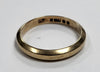 9CT - Yellow gold band ring - 2.33g - size N - Hallmarked