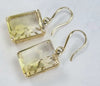 9ct Gold Bi Colour Quartz Earrings
