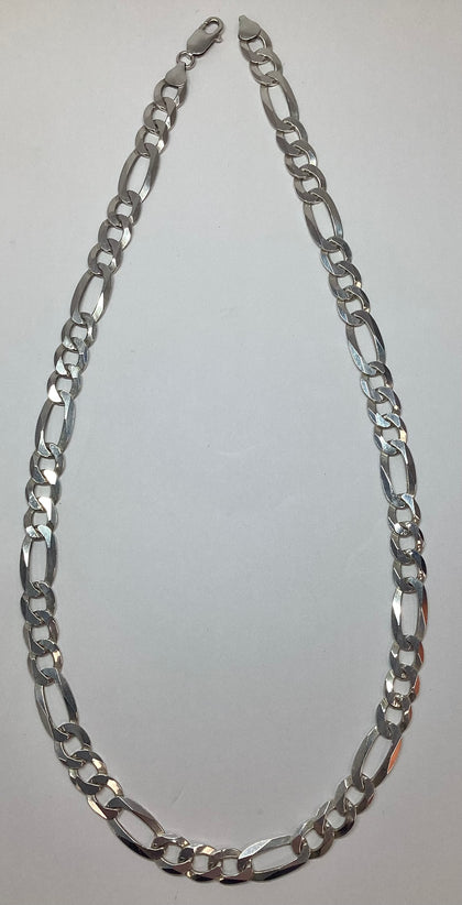 925 Silver Figaro Chain 22