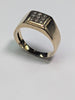 9ct Gold Square Diamond Ring