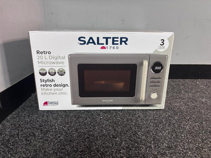 Salter Retro Digital Microwave - 20L, LED Display, 800W