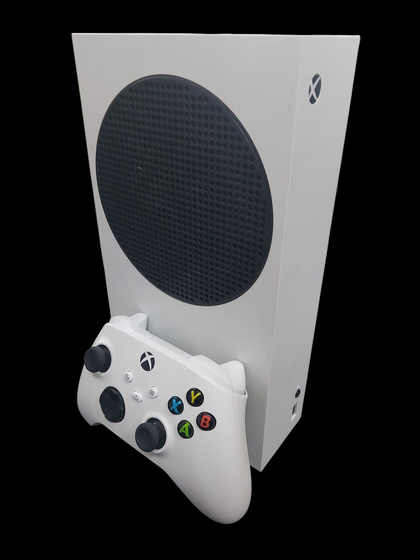 Xbox Series S 512GB Unboxed with white controller and wires microsoft home gaming console