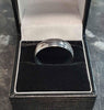 9ct White Gold Band - Size W - 3.01g