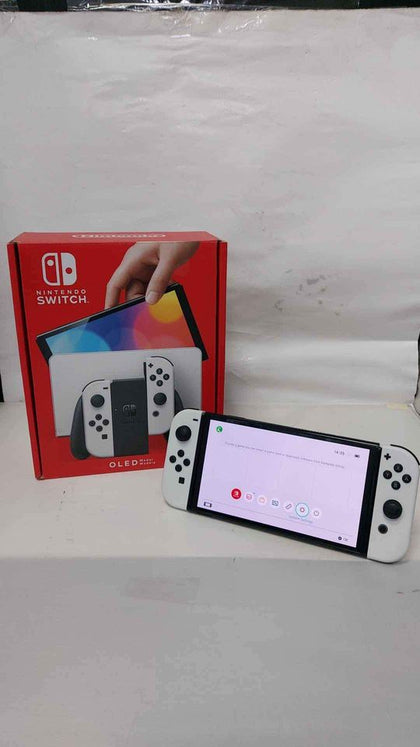 Nintendo Switch OLED 64GB Handheld Gaming Console - White Joycons - Boxed.