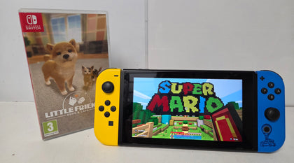 Nintendo Switch Yellow/Blue Console & 2 Games (1Unboxed)