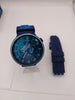 Swatch SR1130SW Blue Quartz Watch Boxed
