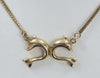 14ct Gold Necklace with Dolphin's