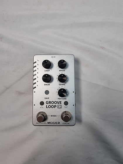 Mooer X2 Groove Loop Drum Machine / Looper Pedal (Un-Boxed)