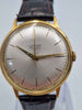 Junghang Trilastic Vintage 17 Jewels Manual Wind Up Watch - Gold Plated - Leather Crocodile Strap