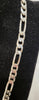 925 Silver Figaro Link Chain - 43.6G - 18"