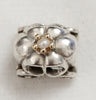 Genuine Pandora Silver & 14ct Gold Royal Carriage White Pearl S925 ALE