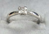 18ct White Gold Solitaire Diamond Ring Size K