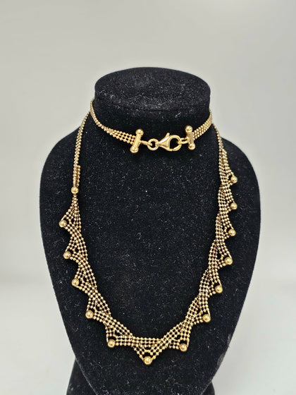 9ct Gold Necklace Apx 11.3g (17