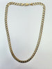 9ct yellow gold curb link chain 21"