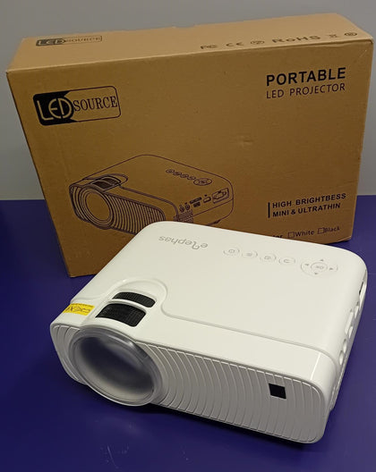 **BOXED** ELEPHAS Projector Home Theatre Projector 1080P Full HD **inc All Cables**.