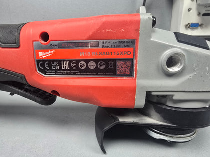 Milwaukee grinder M18 blsag115xpd