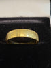 22ct Yellow Gold Patterned Band Ring - 3.77G - Size M. Hallmarked