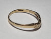 9ct Gold Diamond Wave Ring size U 1/2