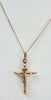 9ct Gold Necklace  with cross 20"
