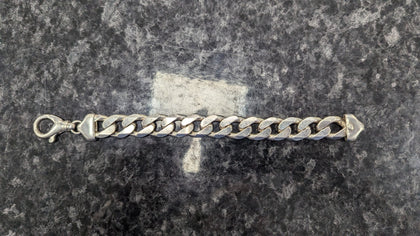 Chunky Silver Bracelet (86G)