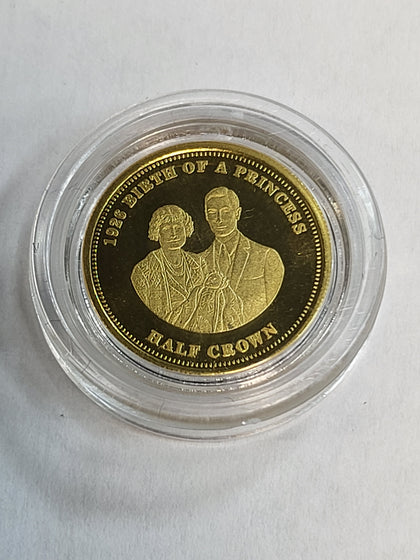 9ct 2012 TDC Birth of a Princess 1926 Half Crown - 1g