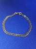 9K Gold Chain Bracelet (375 Hallmarked & Tested) Weight: 2.8g, 7" Approx Length - Box Included