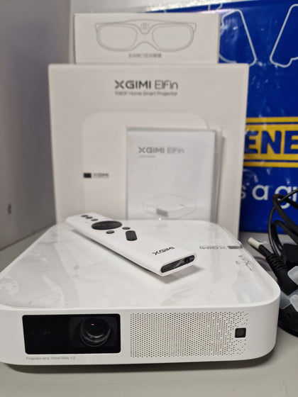 Xgimi Elfin 1080P Home Smart Projector Sound by Harmon/Kardon Powered -Android Projector with 3D Glasses..