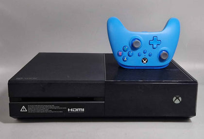 Microsoft Xbox One 500GB Console with Blue Power A controller