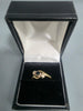 9CT Gold Ring With Black Stone 1.7G HM SIZE N