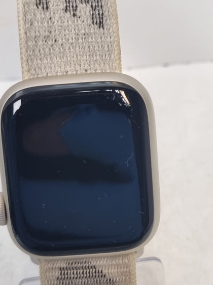 Apple Watch Series 7 Cellular 41mm - Starlight with  replacement strap